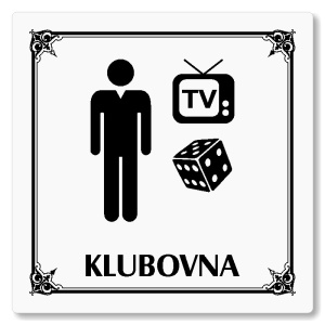 Klubovna, 80x80mm, bílá, Nebraska